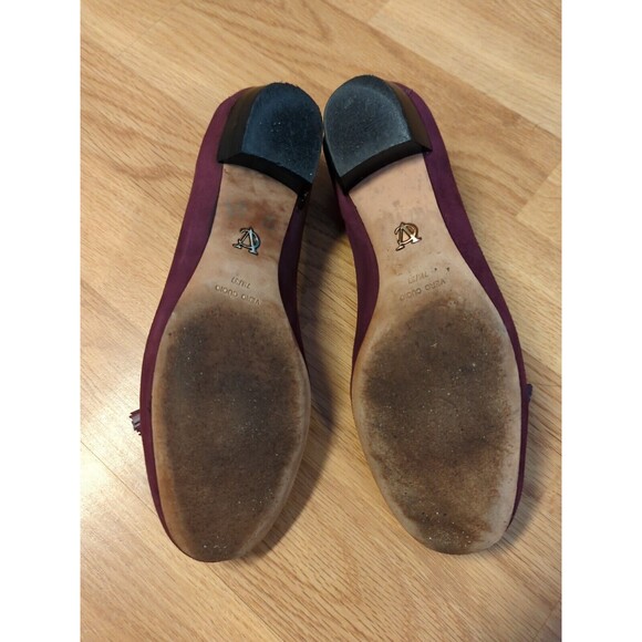 VC Signature Nancy Shoes Womens 7M Purple Suede Leather Tassels Heels - Picture 7 of 11